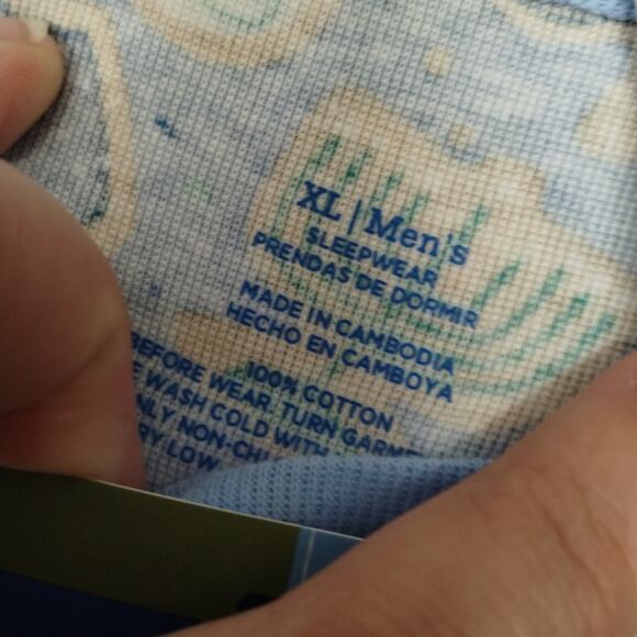 Target NEW Men's Size XL Blue Hanukkah Jewish Holiday 2 Piece Pajama Set - Picture 5 of 5